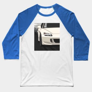 Honda S2000 AP2 Rolling - Platinium White Baseball T-Shirt